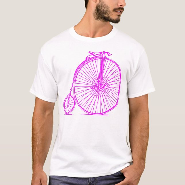Camiseta Penny Farthing - Magenta (Frente)