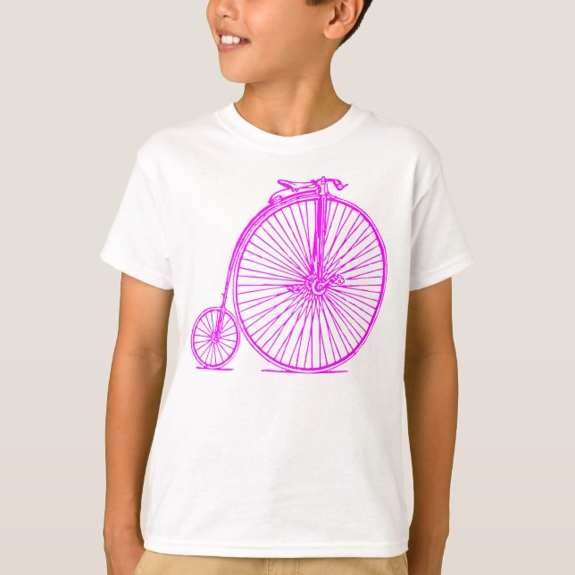 Camiseta Penny Farthing - Magenta (Frente)