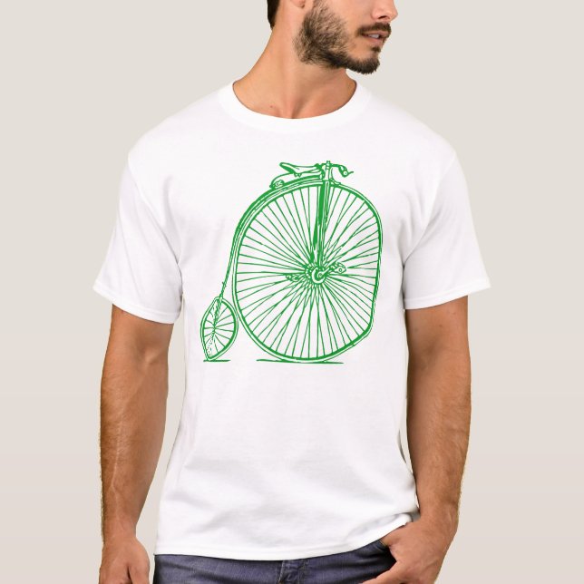 Camiseta Penny Farthing - Verde Grama (Frente)