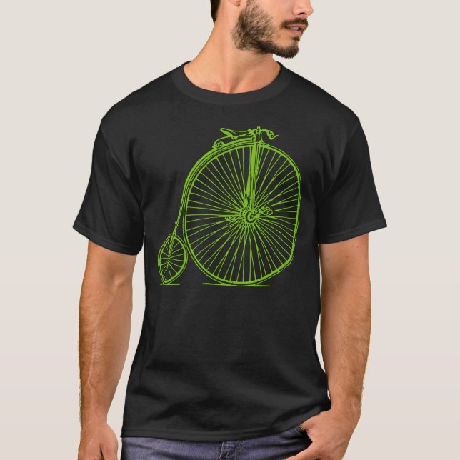 Camiseta Penny Farthing - Verde marciano (Frente)