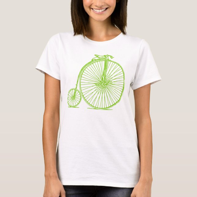 Camiseta Penny Farthing - Verde marciano (Frente)