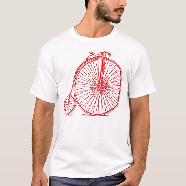 Camiseta Penny Farthing - Vermelho (Frente)