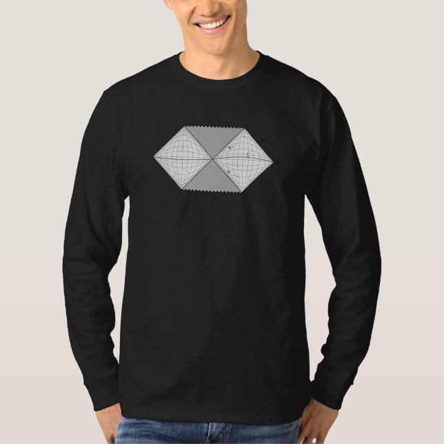 Camiseta Penrose diagram cool physics diagram for physicist (Frente)