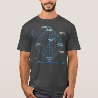 Camiseta Penrose Diagrama em azul