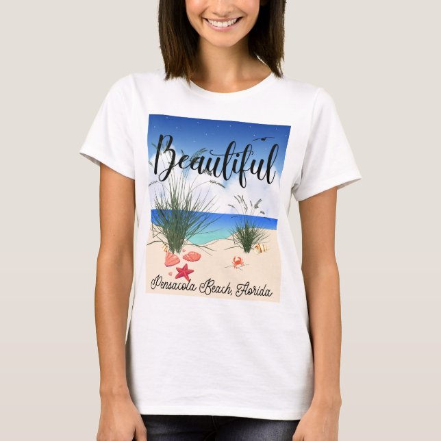 Camiseta Pensacola Beach Florida (Linda) (Frente)