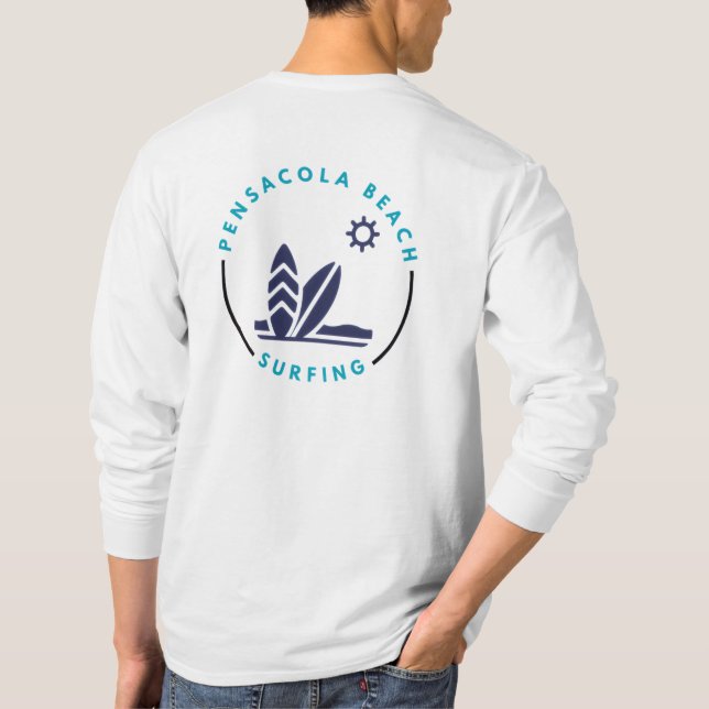 Camiseta Pensacola Beach Florida Surfing T-Shirt (Verso)