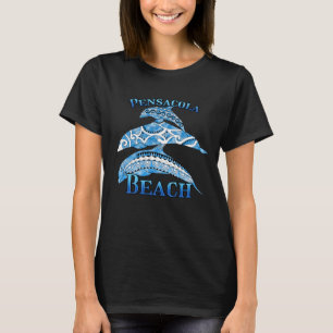 Camiseta Pensacola Beach Flórida Tribal Dolphins