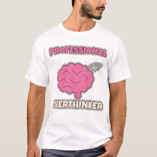 Camiseta Pensador Excessivo Profissional Doodle Divertido C