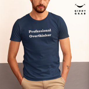 Camiseta Pensador Profissional de Citação de Caracteres Eng