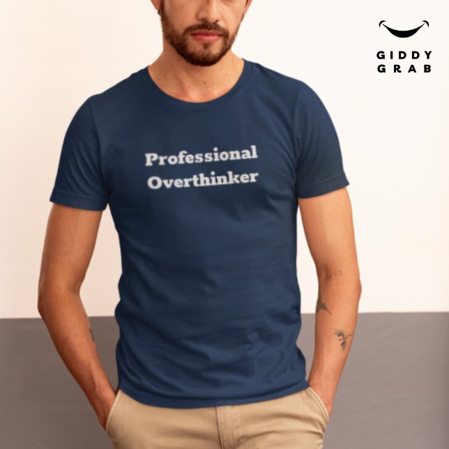 Camiseta Pensador Profissional de Citação de Caracteres Eng (Criador carregado)