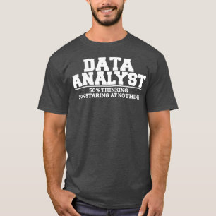 Camiseta Pensamento do analista de dados