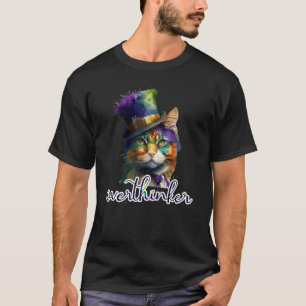 Camiseta Pensamento em Excesso do Cat Meme Overpensador Ofe