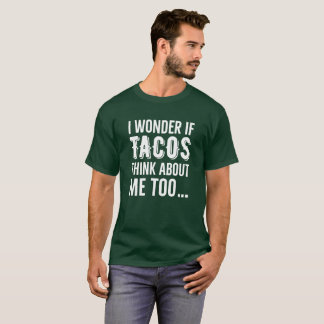 Camiseta Pensamento escuro básico do Tacos da maravilha do