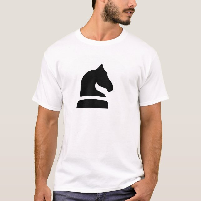 Camiseta Pensamento sobre a xadrez (Frente)