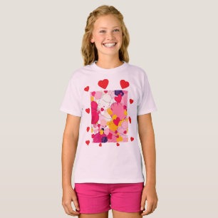 Camiseta "Pensamentos aleatórios de amor" - Abstrato colori
