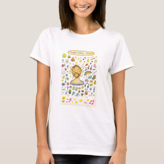 Camiseta Pensamentos Carregando... para sempre!