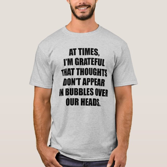 Camiseta Pensamentos de bolhas (Frente)