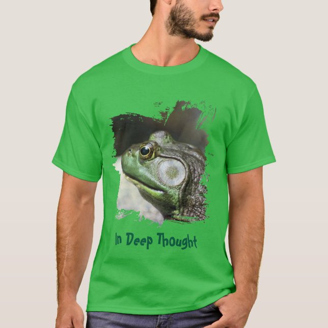 Camiseta Pensamentos de Rã Engraçados (Frente)