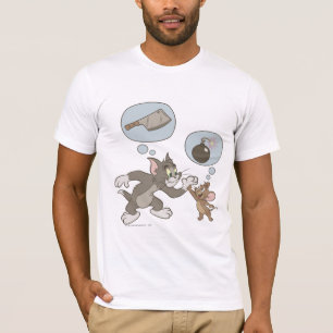 Camiseta Pensamentos do mau de Tom e de Jerry