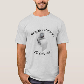 Camiseta Pensamentos e Orações na Outra Camisa-T TP