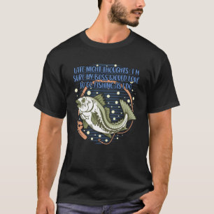 Camiseta Pensamentos noturnos tardios Eu Tenho Certeza De Q