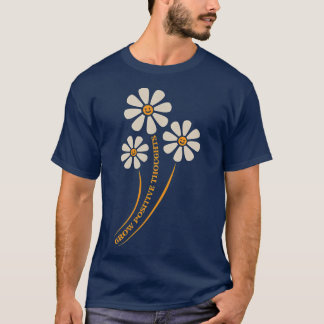 Camiseta Pensamentos Positivos Crescem Afiado Inspiracional