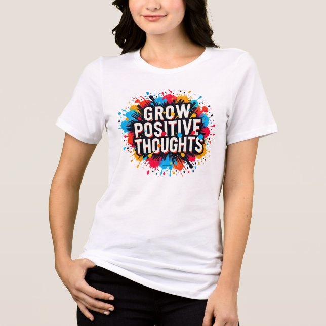 Camiseta Pensamentos Positivos Crescem Gráfico de Cotação I (Frente)