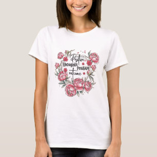 Camiseta Pensamentos positivos Resultado positivo