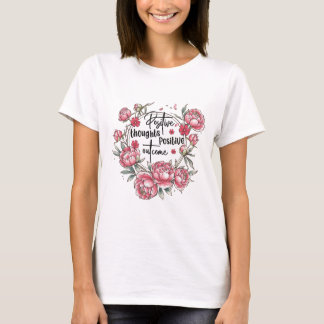 Camiseta Pensamentos positivos Resultado positivo