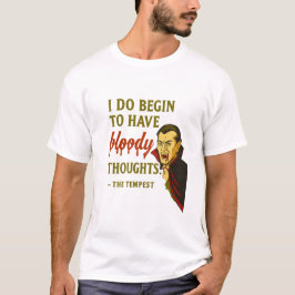 Camiseta Pensamentos Sangrentos de Vampiro