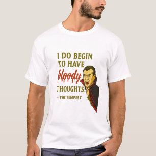 Camiseta Pensamentos Sangrentos de Vampiro