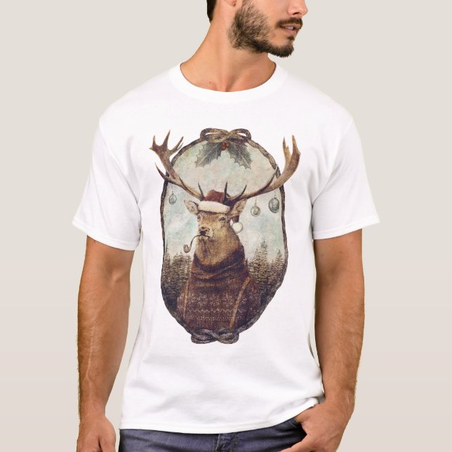 Camiseta Pensando na edição do Natal selvagem (Frente)