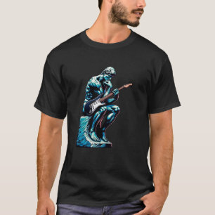 Camiseta Pensando Na Música A Estátua Pensadora Elétrica G