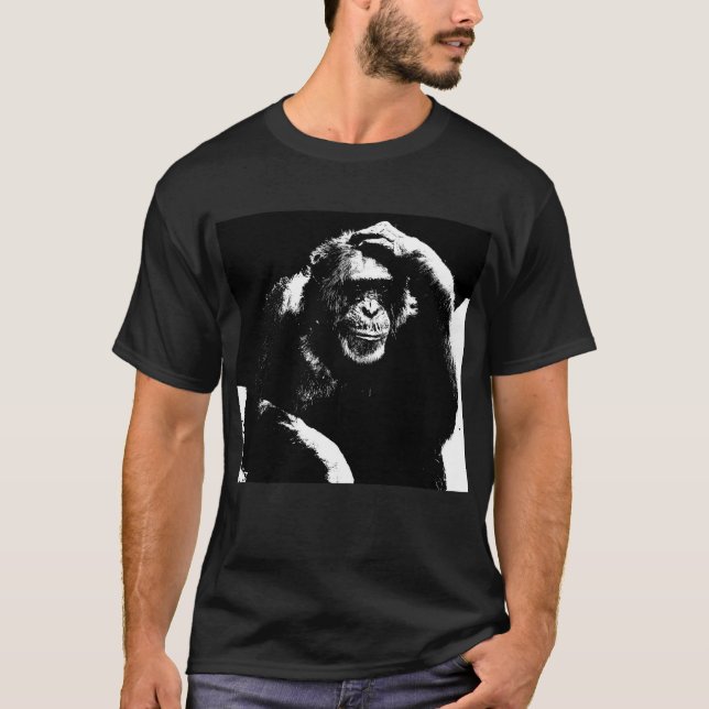 Camiseta Pensando na Pop de Arte Elegante Modelo moderna (Frente)