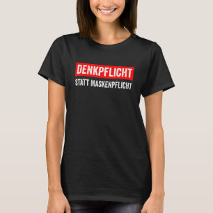 Camiseta Pensando No Requisito Em Vez De Máscara O Germe Da