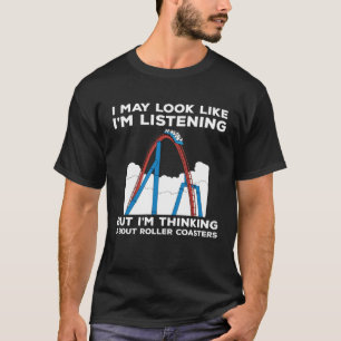 Camiseta Pensando Sobre Montanha-Russa