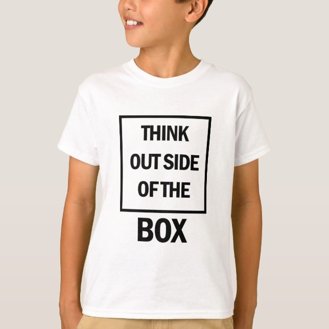 Camiseta Pensar Fora da Caixa (Frente)