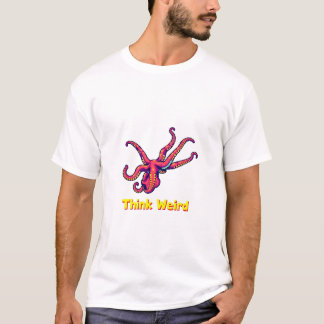 Camiseta Pensar no Teto de Octopus de Pixel estranho