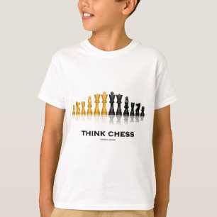 Camiseta Pense a xadrez (o grupo de xadrez)