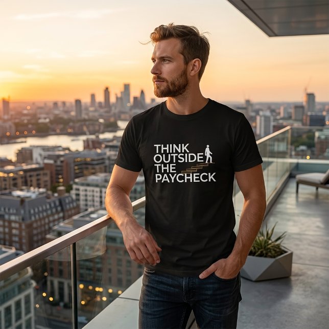 Camiseta Pense Além do Contracheque (Criador carregado)