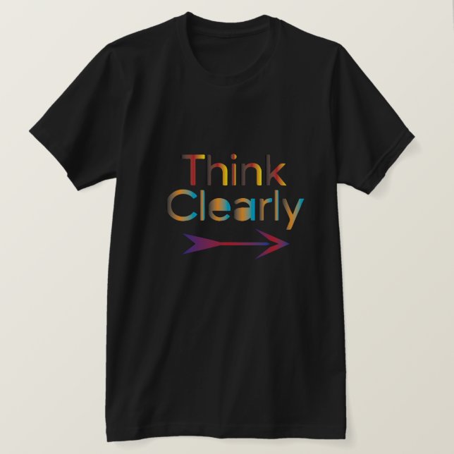 Camiseta Pense Claramente (Frente do Design)