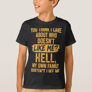 Camiseta Pense com Carinho Sobre Quem Não Gosta Inferno Sar