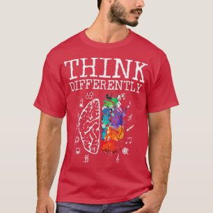 Camiseta Pense diferente na neurodiversidade, substitua o A
