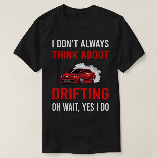 Camiseta Pense em deriva (Frente do Design)