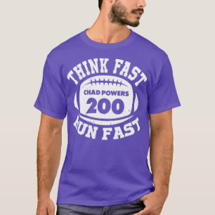 Camiseta Pense em Fast Run Fast Chade Powers Vintage White 