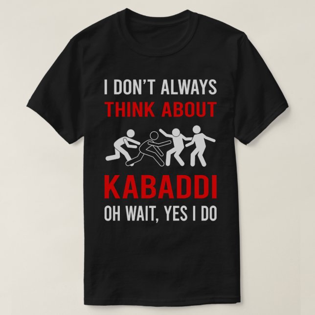 Camiseta Pense em Kabaddio (Frente do Design)