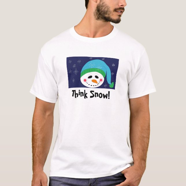 Camiseta Pense em neve (Frente)