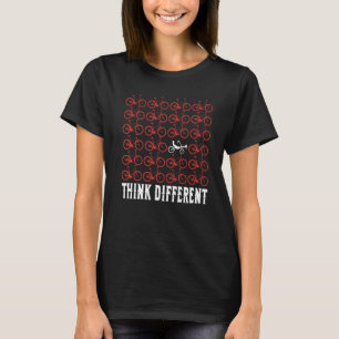 Camiseta Pense em outro prêmio de bicicleta engraçado