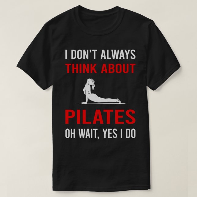 Camiseta Pense em pilates (Frente do Design)