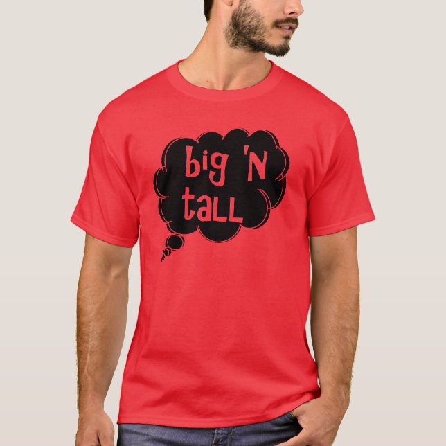 Camiseta pense em t-shirt grande e alta por dalDesignNZ (Frente)
